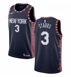 Mens Nike New York Knicks 3 John Starks Swingman Navy Blue NBA Jersey 2018 19 City Edition Mens Nike New York Knicks 3 John Starks Swingman Navy Blue NBA Jersey 2018 19 City Edition