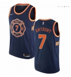 Mens Nike New York Knicks 7 Carmelo Anthony Swingman Navy Blue NBA Jersey City Edition Mens Nike New York Knicks 7 Carmelo Anthony Swingman Navy Blue NBA Jersey City Edition