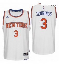 New York Knicks 3 Brandon Jennings 2016 Home White New Swingman Jersey New York Knicks 3 Brandon Jennings 2016 Home White New Swingman Jersey