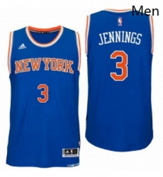 New York Knicks 3 Brandon Jennings 2016 Road Blue New Swingman Jersey New York Knicks 3 Brandon Jennings 2016 Road Blue New Swingman Jersey