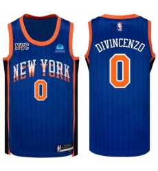 New York Knicks Donte DiVincenzo #0 Nike City Edition Edition Swingman Jersey Blue New York Knicks Donte DiVincenzo #0 Nike City Edition Edition Swingman Jersey Blue
