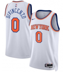 New York Knicks Nike Association Edition Swingman #0 Jersey White Donte DiVincenzo New York Knicks Nike Association Edition Swingman #0 Jersey White Donte DiVincenzo