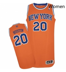 Womens Adidas New York Knicks 20 Allan Houston Authentic Orange Alternate NBA Jersey Womens Adidas New York Knicks 20 Allan Houston Authentic Orange Alternate NBA Jersey