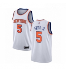 Womens New York Knicks 5 Dennis Smith Jr Swingman White Basketball Jersey Association Edition Womens New York Knicks 5 Dennis Smith Jr Swingman White Basketball Jersey Association Edition