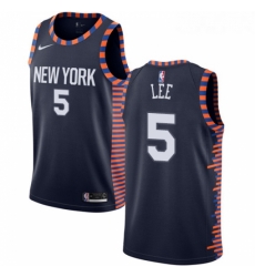 Womens Nike New York Knicks 5 Courtney Lee Swingman Navy Blue NBA Jersey 2018 19 City Edition Womens Nike New York Knicks 5 Courtney Lee Swingman Navy Blue NBA Jersey 2018 19 City Edition
