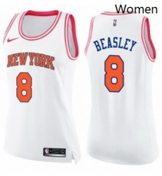 Womens Nike New York Knicks 8 Michael Beasley Swingman WhitePink Fashion NBA Jersey Womens Nike New York Knicks 8 Michael Beasley Swingman WhitePink Fashion NBA Jersey