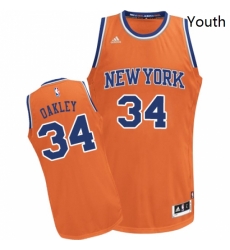 Youth Adidas New York Knicks 34 Charles Oakley Swingman Orange Alternate NBA Jersey Youth Adidas New York Knicks 34 Charles Oakley Swingman Orange Alternate NBA Jersey