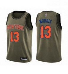 Youth New York Knicks 13 Marcus Morris Swingman Green Salute to Service Basketball Jersey Youth New York Knicks 13 Marcus Morris Swingman Green Salute to Service Basketball Jersey