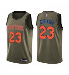 Youth New York Knicks 23 Mitchell Robinson Swingman Green Salute to Service Basketball Jersey Youth New York Knicks 23 Mitchell Robinson Swingman Green Salute to Service Basketball Jersey