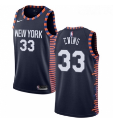 Youth Nike New York Knicks 33 Patrick Ewing Swingman Navy Blue NBA Jersey 2018 19 City Edition Youth Nike New York Knicks 33 Patrick Ewing Swingman Navy Blue NBA Jersey 2018 19 City Edition
