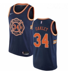 Youth Nike New York Knicks 34 Charles Oakley Swingman Navy Blue NBA Jersey City Edition Youth Nike New York Knicks 34 Charles Oakley Swingman Navy Blue NBA Jersey City Edition
