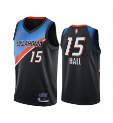 Men Nike Oklahoma City Thunder 15 Josh Hall Black NBA Swingman 2020 21 City Edition Jersey Men Nike Oklahoma City Thunder 15 Josh Hall Black NBA Swingman 2020 21 City Edition Jersey