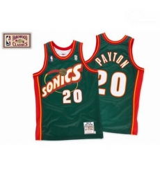 Mens Mitchell and Ness Oklahoma City Thunder 20 Gary Payton Swingman Green SuperSonics Throwback NBA Jersey Mens Mitchell and Ness Oklahoma City Thunder 20 Gary Payton Swingman Green SuperSonics Throwback NBA Jersey