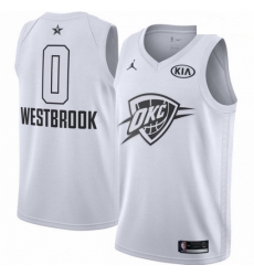 Mens Nike Jordan Oklahoma City Thunder 0 Russell Westbrook Swingman White 2018 All Star Game NBA Jersey Mens Nike Jordan Oklahoma City Thunder 0 Russell Westbrook Swingman White 2018 All Star Game NBA Jersey