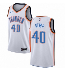 Mens Nike Oklahoma City Thunder 40 Shawn Kemp Swingman White Home NBA Jersey Association Edition Mens Nike Oklahoma City Thunder 40 Shawn Kemp Swingman White Home NBA Jersey Association Edition