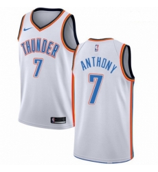Mens Nike Oklahoma City Thunder 7 Carmelo Anthony Authentic White Home NBA Jersey Association Edition Mens Nike Oklahoma City Thunder 7 Carmelo Anthony Authentic White Home NBA Jersey Association Edition