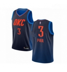 Mens Oklahoma City Thunder 3 Chris Paul Authentic Navy Blue Basketball Jersey Statement Edition Mens Oklahoma City Thunder 3 Chris Paul Authentic Navy Blue Basketball Jersey Statement Edition