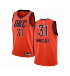 Mens Oklahoma City Thunder 31 Mike Muscala Orange Swingman Jersey Earned Edition Mens Oklahoma City Thunder 31 Mike Muscala Orange Swingman Jersey Earned Edition