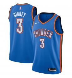 Men's Oklahoma City Thunder Josh Giddey #3 Blue Dri-FIT Swingman Jersey Men's Oklahoma City Thunder Josh Giddey #3 Blue Dri-FIT Swingman Jersey