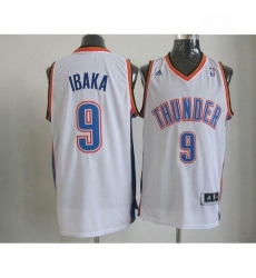 Thunder 9 Serge Ibaka White Revolution 30 Stitched NBA Jersey Thunder 9 Serge Ibaka White Revolution 30 Stitched NBA Jersey