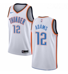 Womens Nike Oklahoma City Thunder 12 Steven Adams Swingman White Home NBA Jersey Association Edition Womens Nike Oklahoma City Thunder 12 Steven Adams Swingman White Home NBA Jersey Association Edition