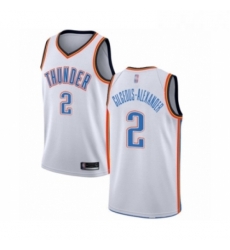 Womens Oklahoma City Thunder 2 Shai Gilgeous Alexander Swingman White Basketball Jersey Association Edition Womens Oklahoma City Thunder 2 Shai Gilgeous Alexander Swingman White Basketball Jersey Association Edition
