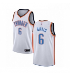 Womens Oklahoma City Thunder 6 Hamidou Diallo Swingman White Basketball Jersey Association Edition Womens Oklahoma City Thunder 6 Hamidou Diallo Swingman White Basketball Jersey Association Edition