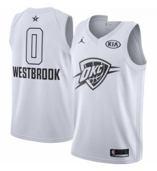 Youth Nike Jordan Oklahoma City Thunder 0 Russell Westbrook Swingman White 2018 All Star Game NBA Jersey Youth Nike Jordan Oklahoma City Thunder 0 Russell Westbrook Swingman White 2018 All Star Game NBA Jersey