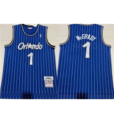 Men Orlando Magic 1 Tracy McGrady Blue Stitched Jersey Men Orlando Magic 1 Tracy McGrady Blue Stitched Jersey