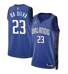 Men Orlando Magic 23 Tristan Da Silva Blue 2024 Draft Statement Edition Stitched Basketball Jersey Men Orlando Magic 23 Tristan Da Silva Blue 2024 Draft Statement Edition Stitched Basketball Jersey