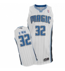 Mens Adidas Orlando Magic 32 Shaquille ONeal Authentic White Home NBA Jersey Mens Adidas Orlando Magic 32 Shaquille ONeal Authentic White Home NBA Jersey