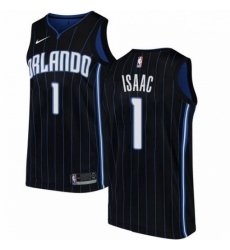 Mens Nike Orlando Magic 1 Jonathan Isaac Swingman Black Alternate NBA Jersey Statement Edition Mens Nike Orlando Magic 1 Jonathan Isaac Swingman Black Alternate NBA Jersey Statement Edition