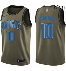 Mens Nike Orlando Magic 10 Evan Fournier Swingman Green Salute to Service NBA Jersey Mens Nike Orlando Magic 10 Evan Fournier Swingman Green Salute to Service NBA Jersey