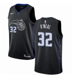 Mens Nike Orlando Magic 32 Shaquille ONeal Swingman Black NBA Jersey City Editi Mens Nike Orlando Magic 32 Shaquille ONeal Swingman Black NBA Jersey City Editi