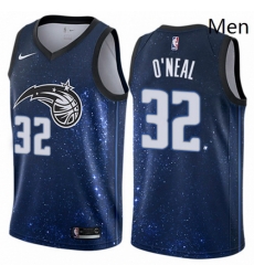 Mens Nike Orlando Magic 32 Shaquille ONeal Swingman Blue NBA Jersey City Edition Mens Nike Orlando Magic 32 Shaquille ONeal Swingman Blue NBA Jersey City Edition