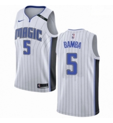 Mens Nike Orlando Magic 5 Mohamed Bamba Swingman White NBA Jersey Association Edition Mens Nike Orlando Magic 5 Mohamed Bamba Swingman White NBA Jersey Association Edition