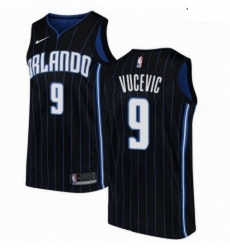 Mens Nike Orlando Magic 9 Nikola Vucevic Authentic Black Alternate NBA Jersey Statement Edition Mens Nike Orlando Magic 9 Nikola Vucevic Authentic Black Alternate NBA Jersey Statement Edition