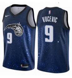 Mens Nike Orlando Magic 9 Nikola Vucevic Authentic Blue NBA Jersey City Edition Mens Nike Orlando Magic 9 Nikola Vucevic Authentic Blue NBA Jersey City Edition