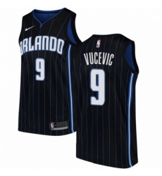 Mens Nike Orlando Magic 9 Nikola Vucevic Swingman Black Alternate NBA Jersey Statement Edition Mens Nike Orlando Magic 9 Nikola Vucevic Swingman Black Alternate NBA Jersey Statement Edition