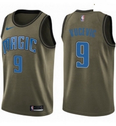 Mens Nike Orlando Magic 9 Nikola Vucevic Swingman Green Salute to Service NBA Jersey Mens Nike Orlando Magic 9 Nikola Vucevic Swingman Green Salute to Service NBA Jersey