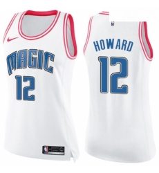 Womens Nike Orlando Magic 12 Dwight Howard Swingman WhitePink Fashion NBA Jersey Womens Nike Orlando Magic 12 Dwight Howard Swingman WhitePink Fashion NBA Jersey