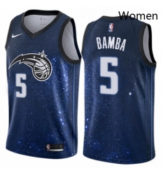 Womens Nike Orlando Magic 5 Mohamed Bamba Swingman Blue NBA Jersey City Edition Womens Nike Orlando Magic 5 Mohamed Bamba Swingman Blue NBA Jersey City Edition