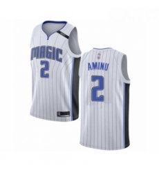 Womens Orlando Magic 2 Al Farouq Aminu Swingman White Basketball Jersey Association Edition Womens Orlando Magic 2 Al Farouq Aminu Swingman White Basketball Jersey Association Edition
