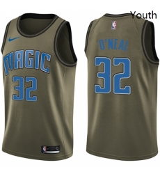 Youth Nike Orlando Magic 32 Shaquille ONeal Swingman Green Salute to Service NBA Jersey Youth Nike Orlando Magic 32 Shaquille ONeal Swingman Green Salute to Service NBA Jersey