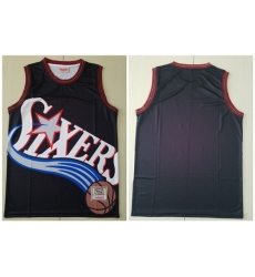 76ers Big Face Black Hardwood Classics Swingman Jersey 76ers Big Face Black Hardwood Classics Swingman Jersey