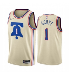 Men Philadelphia 76ers 1 Mike Scott Cream NBA Swingman 2020 21 Earned Edition Jersey Men Philadelphia 76ers 1 Mike Scott Cream NBA Swingman 2020 21 Earned Edition Jersey
