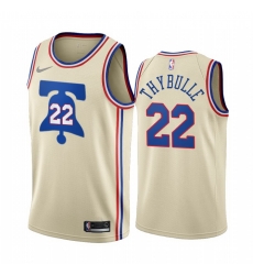 Men Philadelphia 76ers 22 Matisse Thybulle Cream NBA Swingman 2020 21 Earned Edition Jersey Men Philadelphia 76ers 22 Matisse Thybulle Cream NBA Swingman 2020 21 Earned Edition Jersey