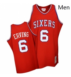 Mens Mitchell and Ness Philadelphia 76ers 6 Julius Erving Swingman Red Throwback NBA Jersey Mens Mitchell and Ness Philadelphia 76ers 6 Julius Erving Swingman Red Throwback NBA Jersey
