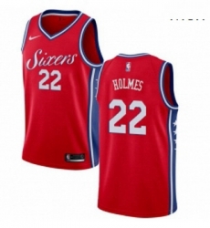 Mens Nike Philadelphia 76ers 22 Richaun Holmes Swingman Red Alternate NBA Jersey Statement Edition Mens Nike Philadelphia 76ers 22 Richaun Holmes Swingman Red Alternate NBA Jersey Statement Edition