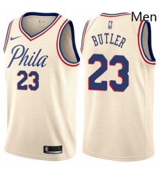 Mens Nike Philadelphia 76ers 23 Jimmy Butler Swingman Cream NBA Jersey City Edition Mens Nike Philadelphia 76ers 23 Jimmy Butler Swingman Cream NBA Jersey City Edition